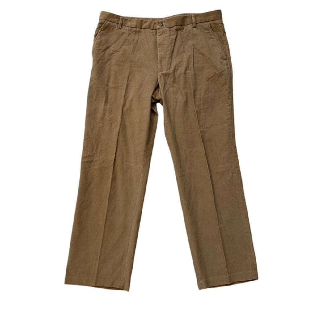 Greg Norman Corduroy Pants Relaxed Fit Golf Casual Khaki Brown Mens 42x32
